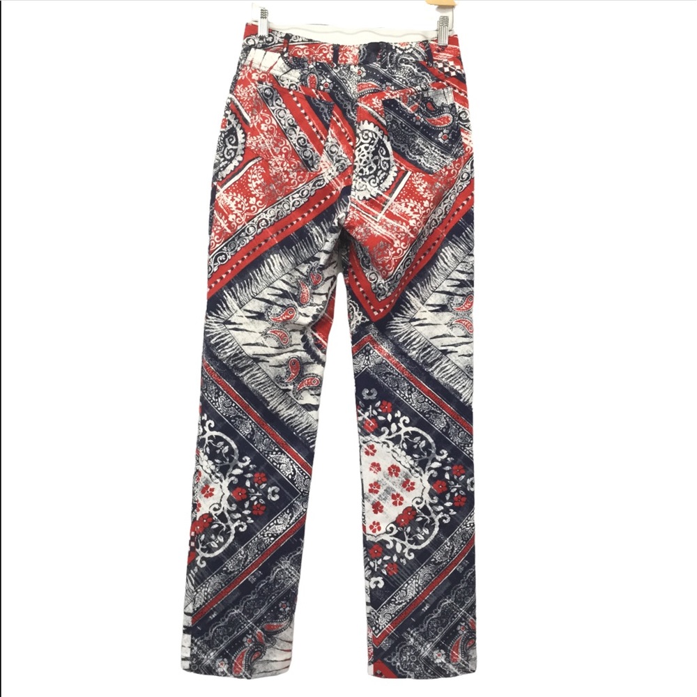St. John Sport High-Rise Patchwork Pattern Pants - image 8